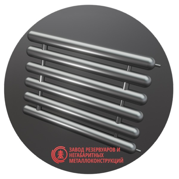 Регистры отопления шестирядные РСЭ-6x219x5.0-11000 мм